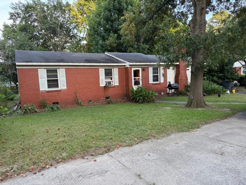 North Carolina brick ranch before cash purchase